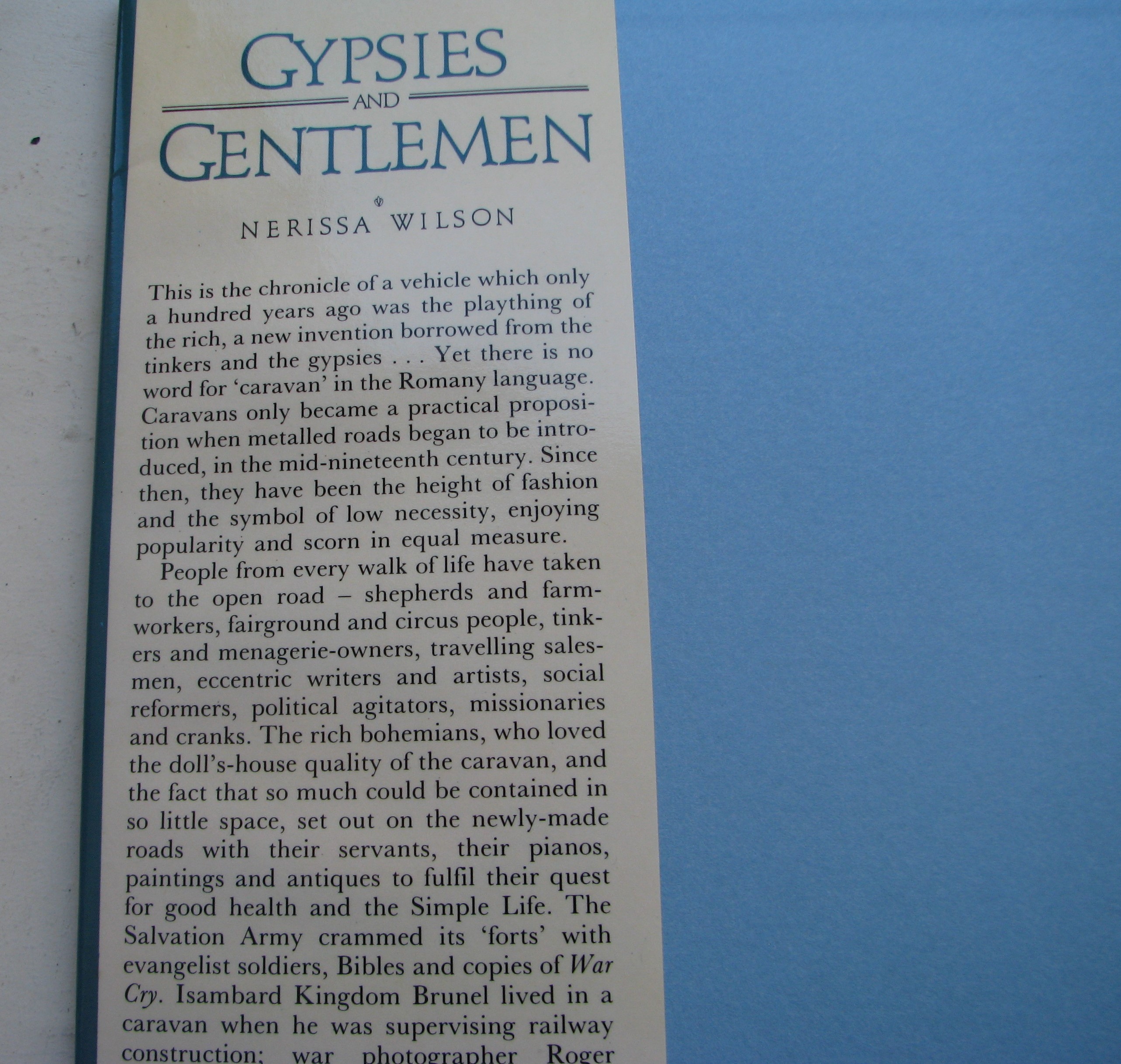 Gypsies and Gentlemen, The life and times of the leisure caravan, Nerissa Wilson - Image 2
