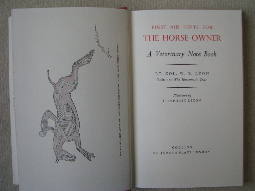 First Aid Hints for the Horse Owner Lt.Col. W.E. Lyon - Image 2
