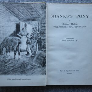 Shanks's Pony, Eleanor Helme, Illustrated by Lionel Edwards