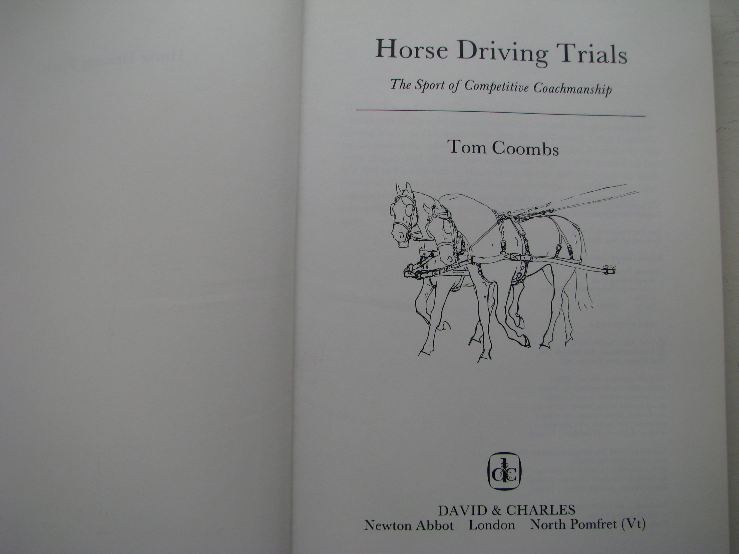 Horse Driving Trials, Maj. Tom Coombs - Image 3