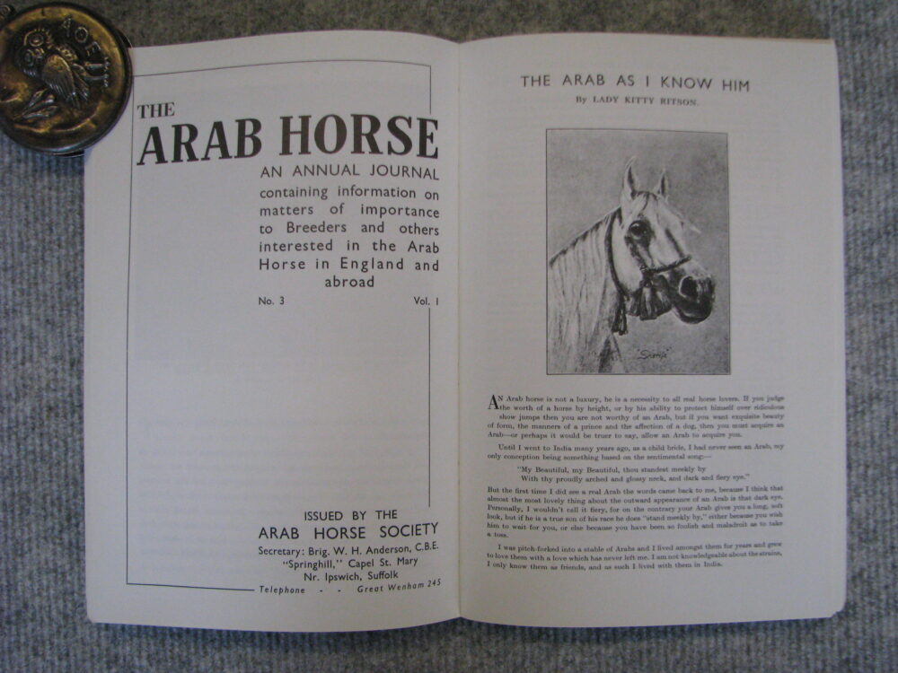 Arab Horse Society Journal 1935-38 - Image 2