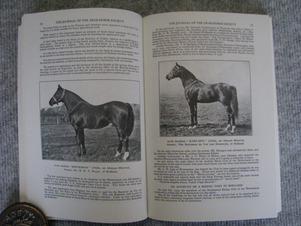 Arab Horse Society Journal 1935-38 - Image 7