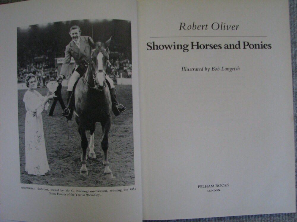 Showing Horse and Ponies Robert Oliver - Image 3