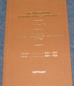 The Australian Arabian Horse Stud Book