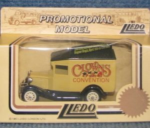 Lledo, Clowns Convention 1986, promotional van unused still in original box
