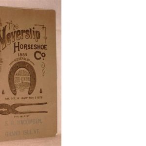 The Neverslip Horseshoe Co 1885