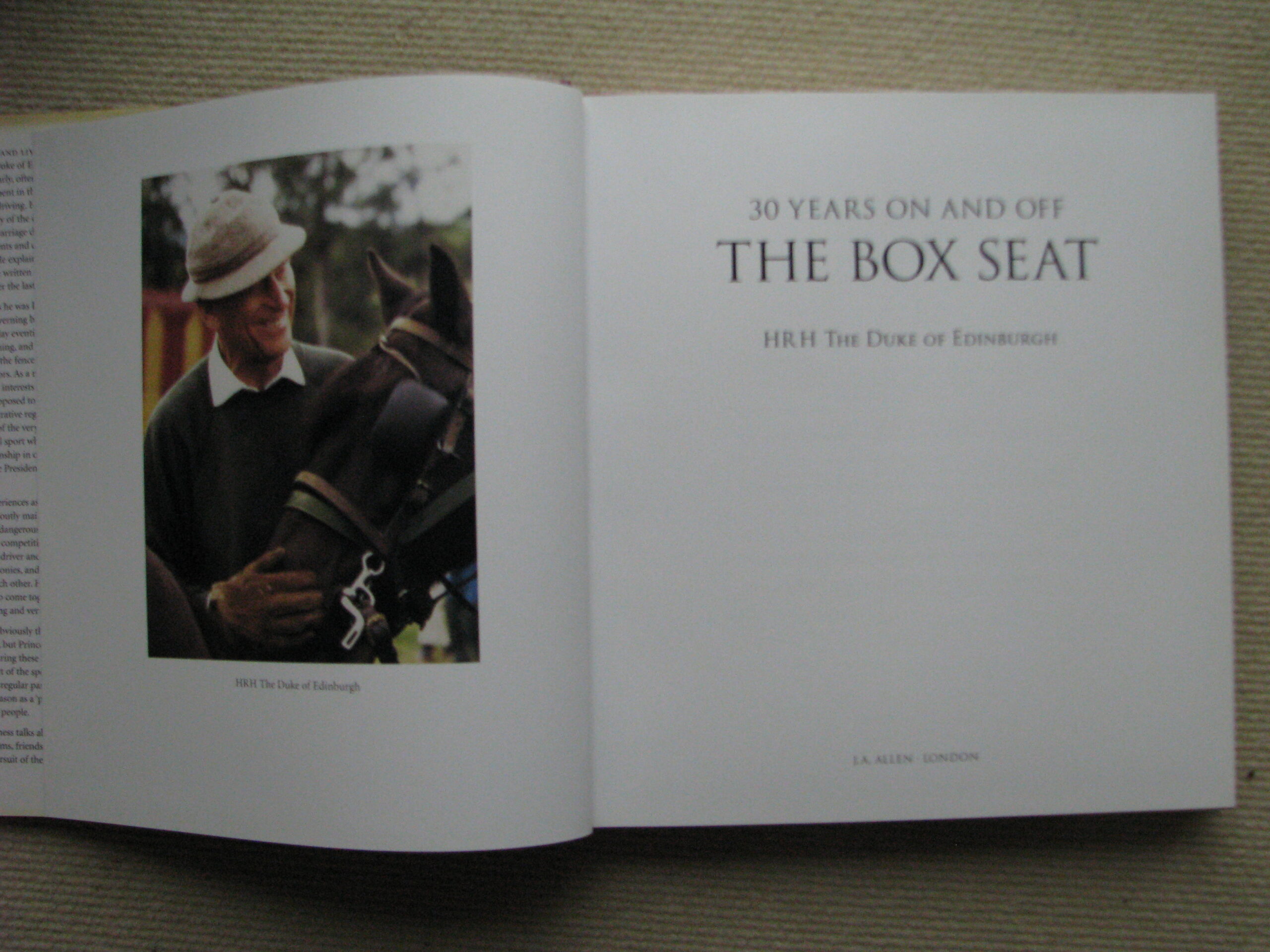 30 Years on and off The Box Seat, H.R.H. The Duke Of Edinburgh - Image 4