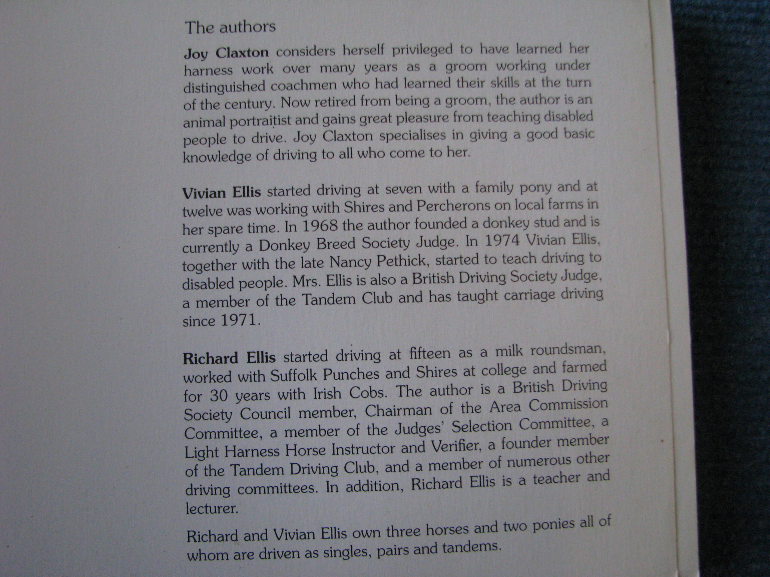 Make The Most of Carriage Driving Vivian and Richard Ellis, Joy Claxton - Image 4