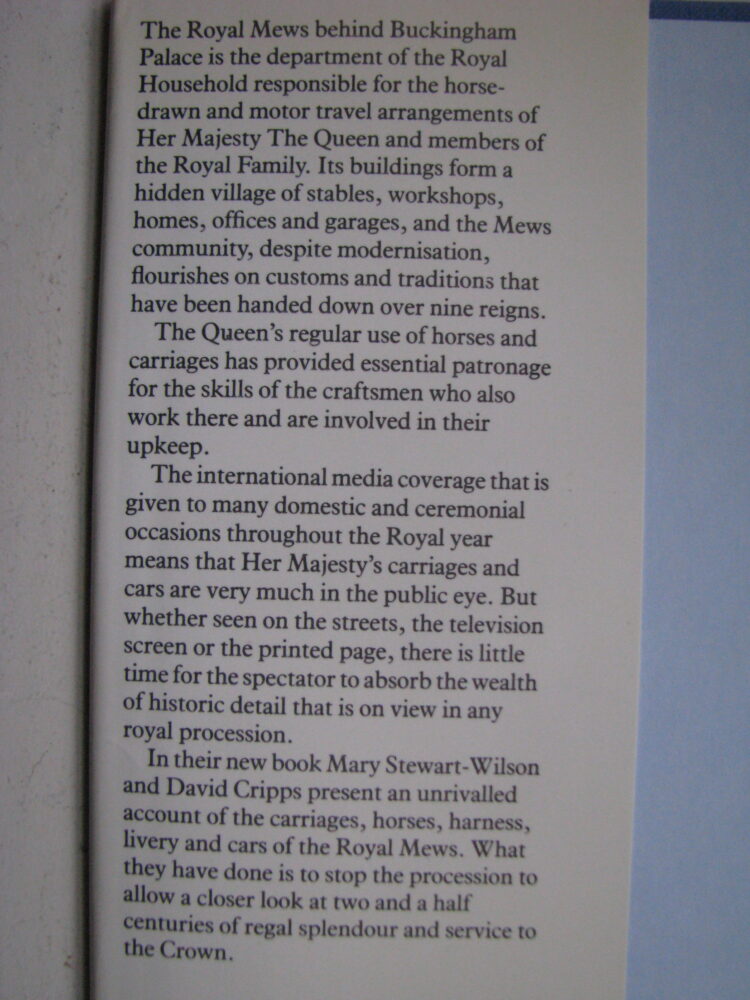 The Royal Mews Mary Stewart Wilson - Image 3