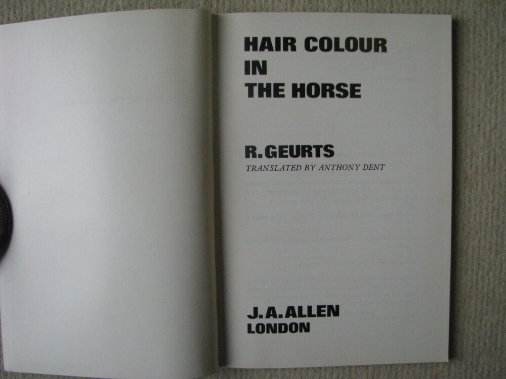 Hair Colour in the Horse. R Geurts - Image 3