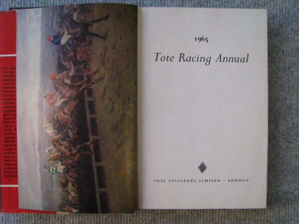 Tote Racing Paper Race Horses, 1965 Tote Racing Annual - Horse Books