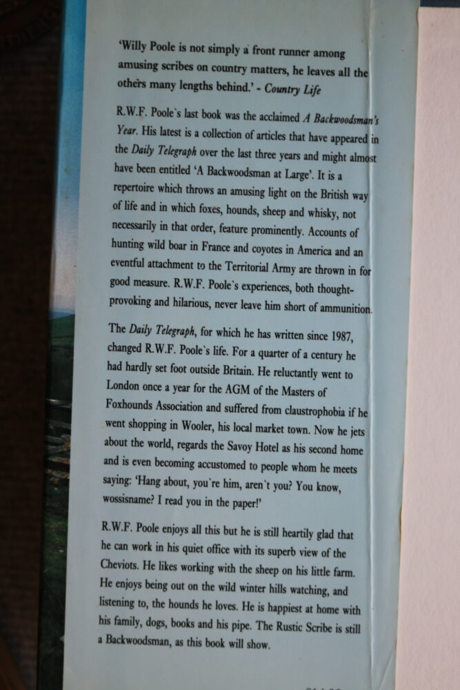 Willy Poole, The Rustic Scribe, R.W.F. Poole - Horse Books