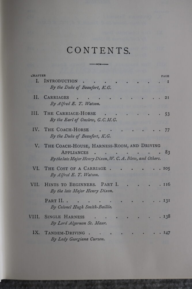 The Badminton Library, Carriage Driving, The Duke of Beaufort - Image 3