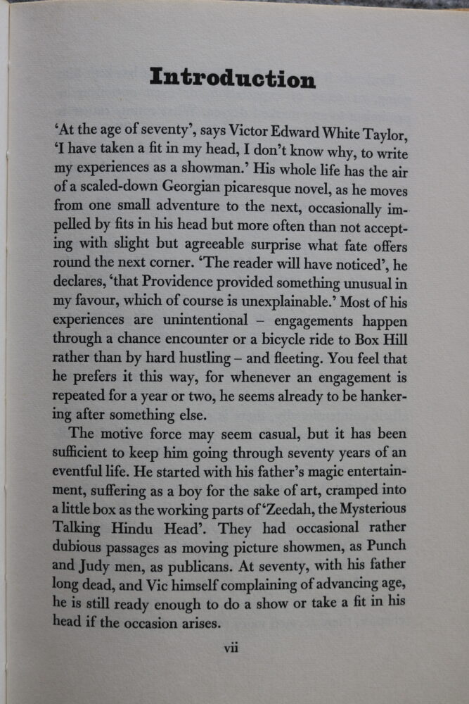 Reminiscences of a Showman, Vic Taylor - Image 7