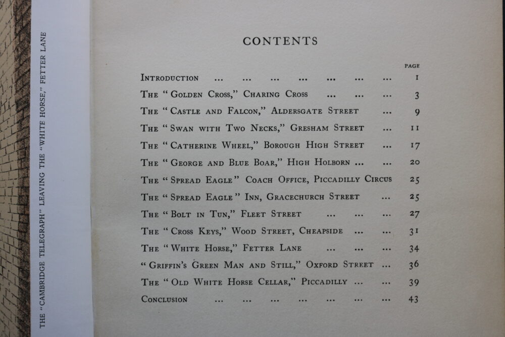 Old London Coaching Inns and their successors, Arthur Groom illustrated Cecil Aldin - Image 3