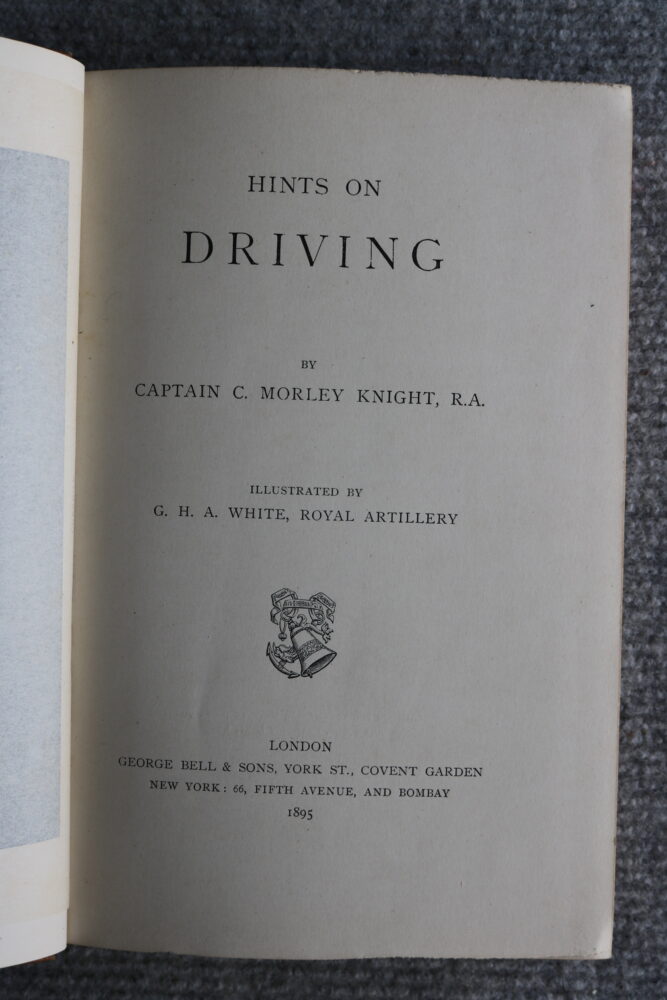 Hints On Driving, Captain C Morley Knight - Image 2