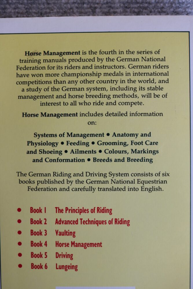 Horse Management, The official instruction Handbook of the G.N.E.F - Image 2