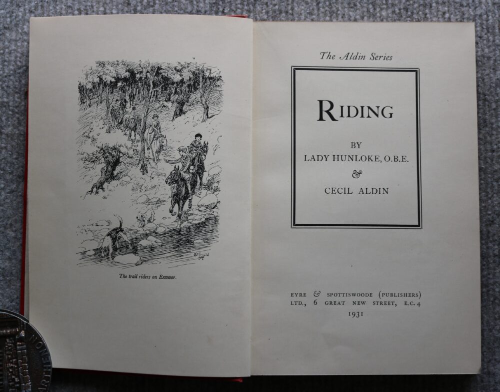 Riding, Lady Hunloke, O.B.E. , Illustrated by Cecil Aldin - Image 3