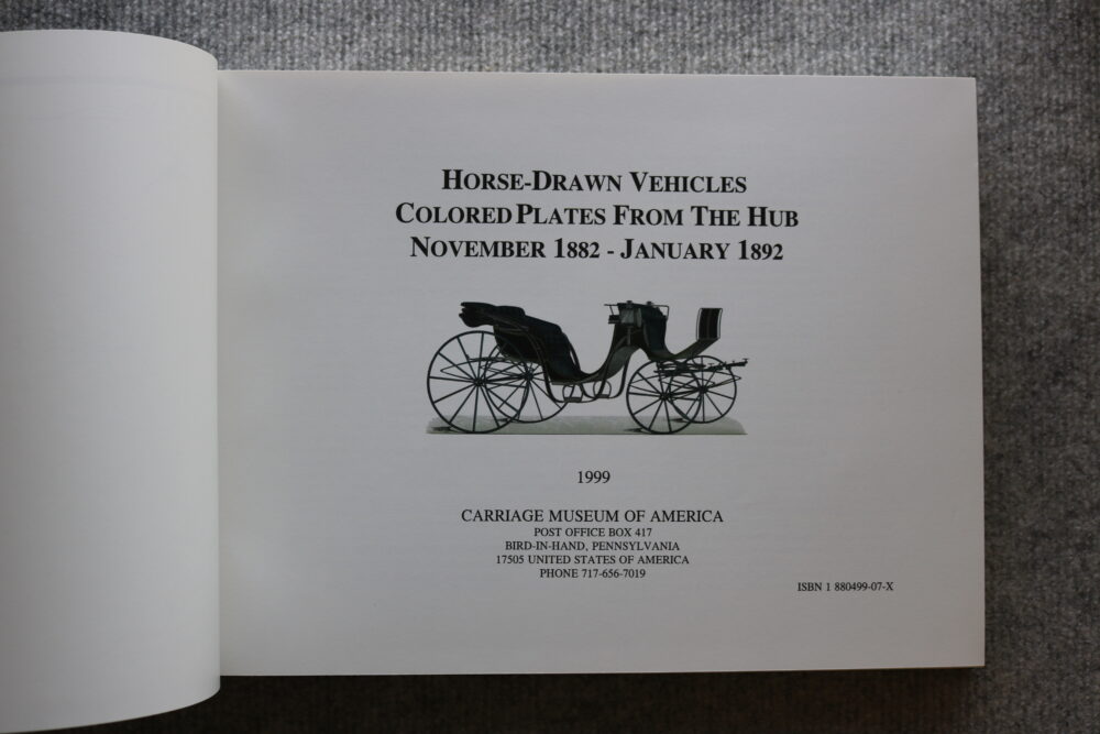 Horse Drawn Vehicles, Colored Plates From The Hub, November 1882- January 1892 - Image 3