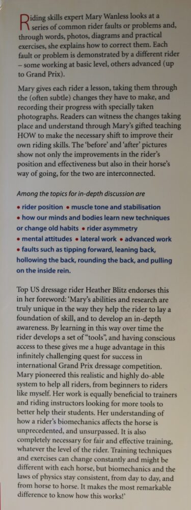 Mary Wanless, Ride With Your Mind Clinic, Rider Biomechanics - Basic To Brilliance - Image 3