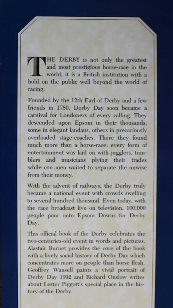 The Derby, The Official Book of The World's Greatest Race, Alastair Burnet - Image 3