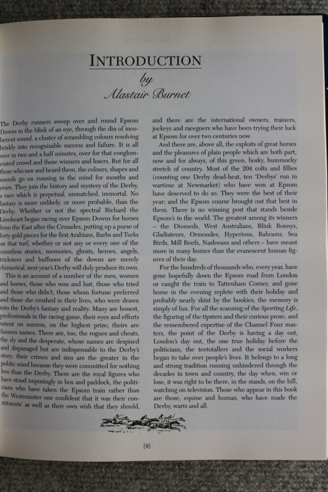 The Derby, The Official Book of The World's Greatest Race, Alastair Burnet - Image 7