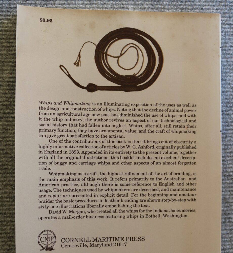 Whips and Whipmaking, with practical instruction to Braiding. David W Morgan - Image 2