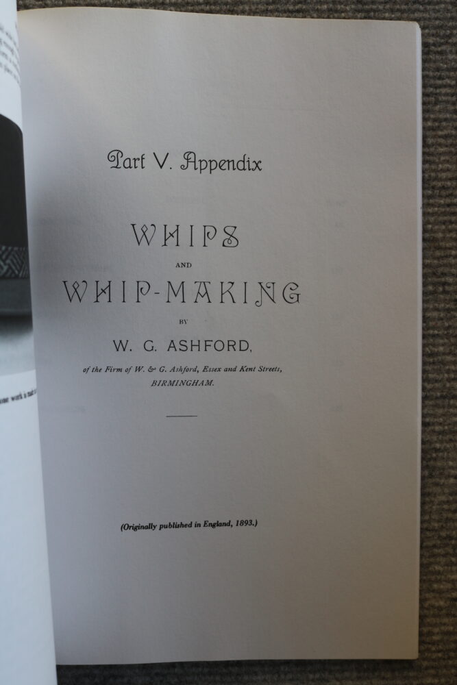 Whips and Whipmaking, with practical instruction to Braiding. David W Morgan - Image 19